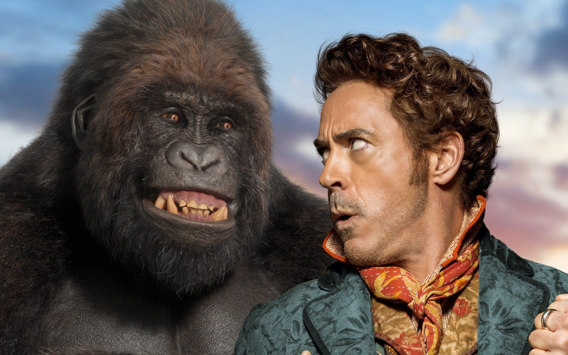 Download Gorilla Robert Downey Jr. Movie Dolittle HD Wallpaper
