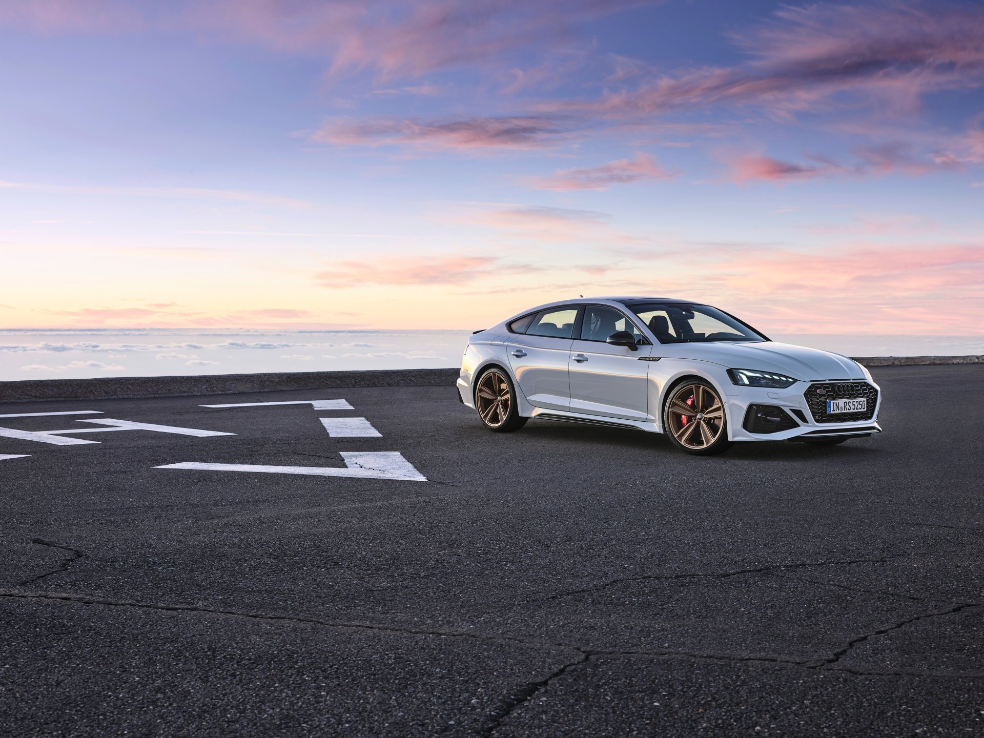 Download White Car Car Audi Vehicle Audi RS5 4k Ultra HD Wallpaper
