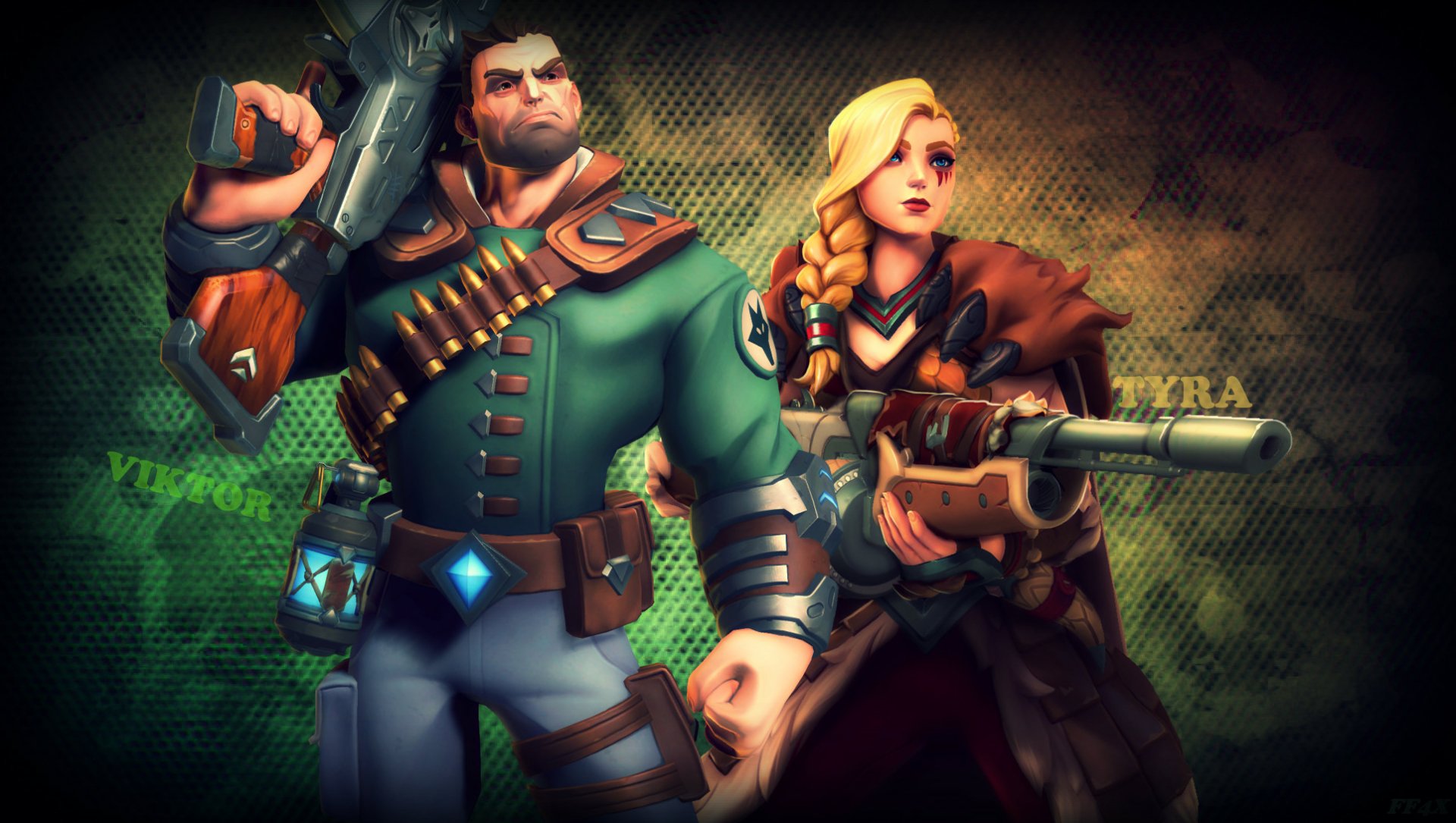 Download Tyra (Paladins) Viktor (Paladins) Video Game Paladins HD Wallpaper
