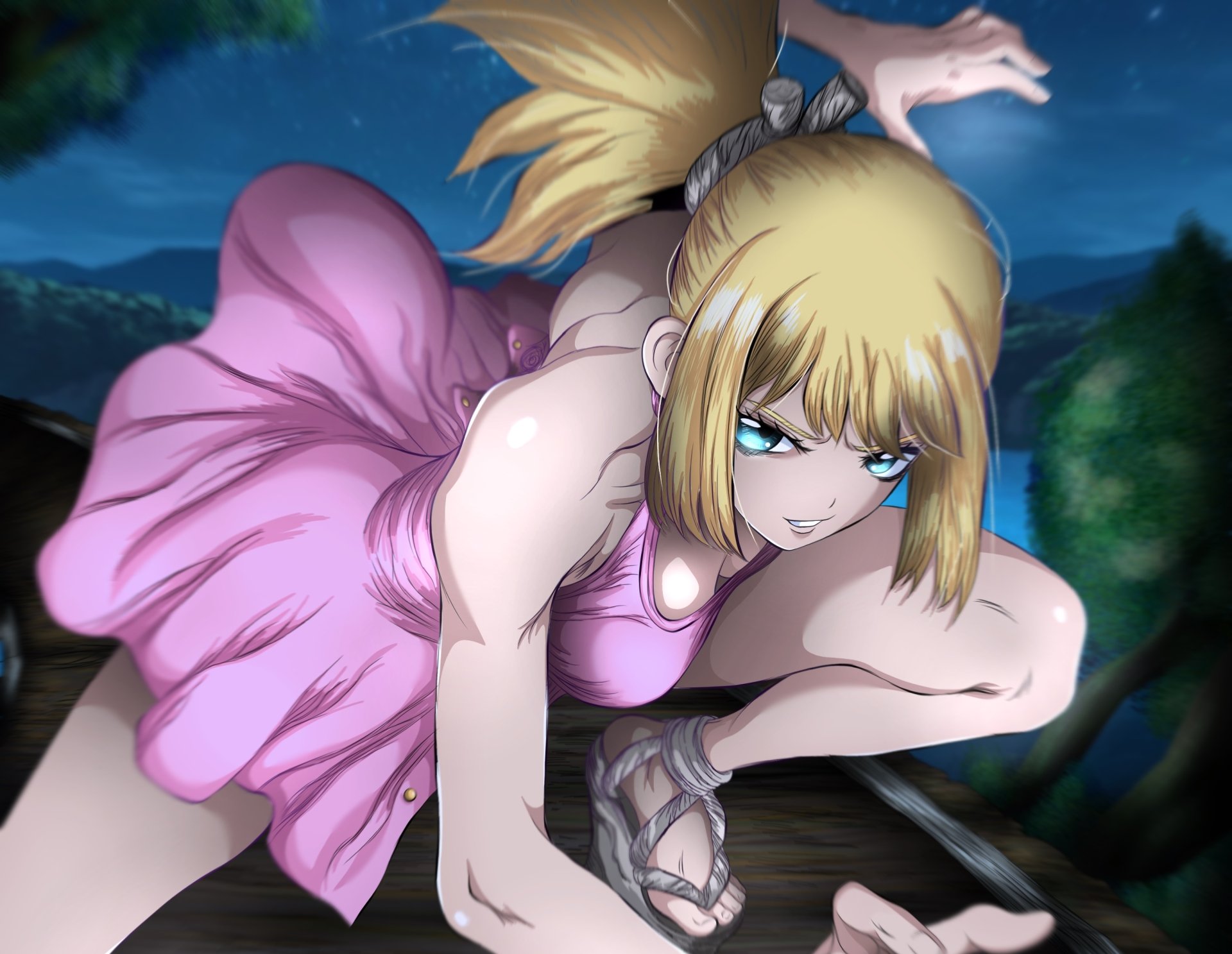 Kohaku - Dr. Stone 2K Wallpaper | Kohaku: Wild Fighter - 2K Anime | Dr.  Stone - Kohaku Quad HD by slidsama | 3000x2324 | Wallpaper Abyss