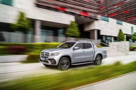 motion blur silver car car Mercedes-Benz vehicle Mercedes-Benz X-Class HD Desktop Wallpaper | Background Image