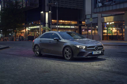 silver car compact car Mercedes-Benz car vehicle Mercedes-Benz A-Class HD Desktop Wallpaper | Background Image