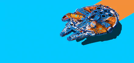 Millennium Falcon spaceship Star Wars man made lego HD Desktop Wallpaper | Background Image