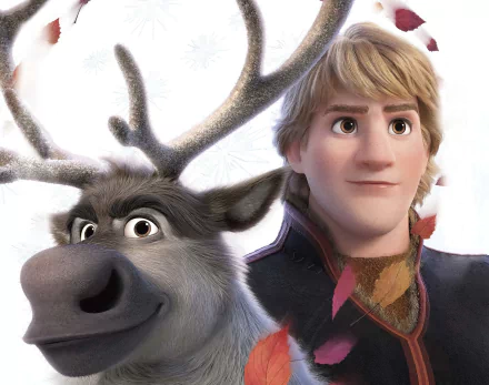 Kristoff (Frozen) Sven (Frozen) movie Frozen 2 HD Desktop Wallpaper | Background Image
