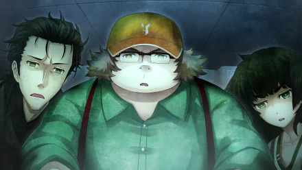Itaru Hashida Maho Hiyajo Rintaro Okabe Anime Steins;Gate 0 HD Desktop Wallpaper | Background Image