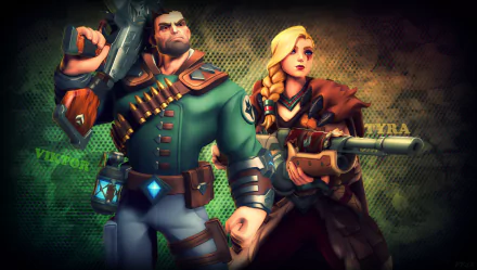 Tyra (Paladins) Viktor (Paladins) video game Paladins HD Desktop Wallpaper | Background Image