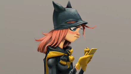 pink hair DC Comics blue eyes Comic Batgirl HD Desktop Wallpaper | Background Image