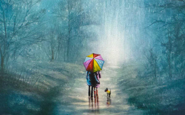  Rainy Day - Oil on Canvas