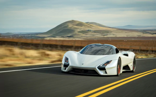 supercar white car car vehicle SSC Tuatara HD Desktop Wallpaper | Background Image