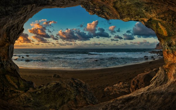 Earth Cave Caves Canary Islands HD Wallpaper | Background Image