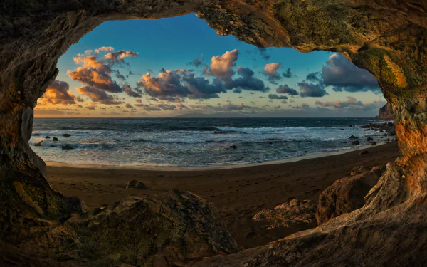 canary islands nature cave HD Desktop Wallpaper | Background Image
