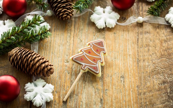 Food Chocolate Christmas Christmas Ornaments Christmas Tree Wood HD Wallpaper | Background Image