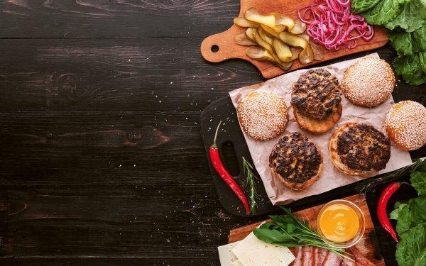 Food Burger Junk Food Still Life HD Wallpaper | Background Image