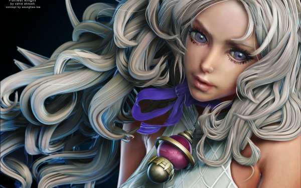 Fantasy Women White Hair HD Wallpaper | Background Image