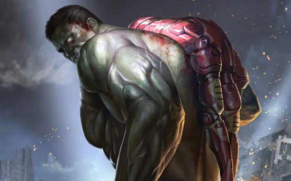 Comics Hulk Iron Man HD Wallpaper | Background Image