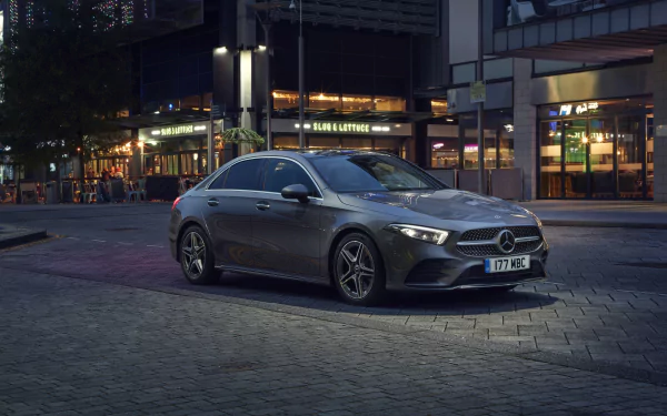 silver car compact car Mercedes-Benz car vehicle Mercedes-Benz A-Class HD Desktop Wallpaper | Background Image