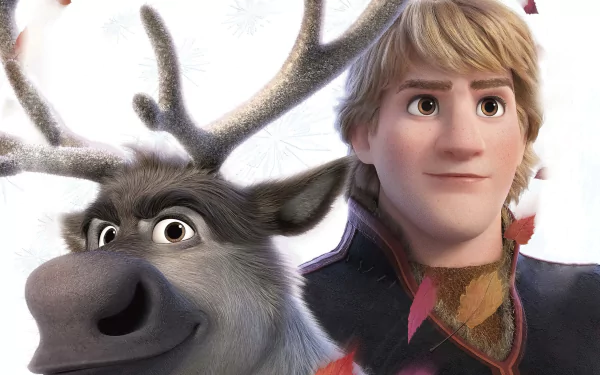 Kristoff (Frozen) Sven (Frozen) movie Frozen 2 HD Desktop Wallpaper | Background Image