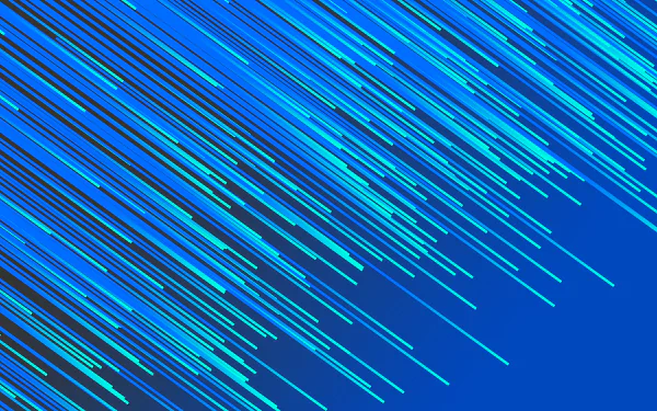 HD desktop wallpaper featuring a dynamic abstract design with diagonal blue and light blue lines on a dark blue background.