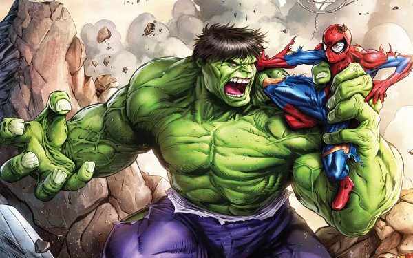 Comics Marvel Comics Spider-Man Hulk HD Wallpaper | Background Image