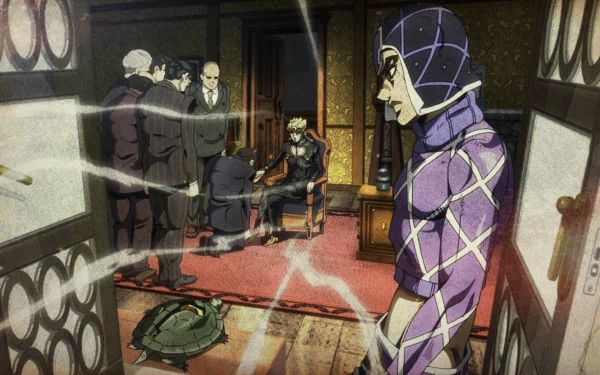 Giorno Giovanna Guido Mista Anime Jojo's Bizarre Adventure HD Desktop Wallpaper | Background Image