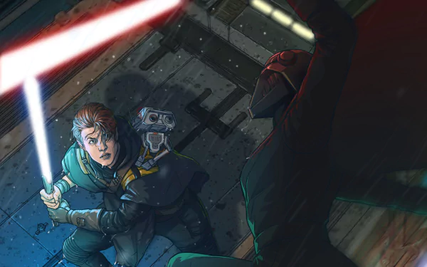 Second Sister (Star Wars) Cal Kestis lightsaber Star Wars video game Star Wars Jedi: Fallen Order HD Desktop Wallpaper | Background Image