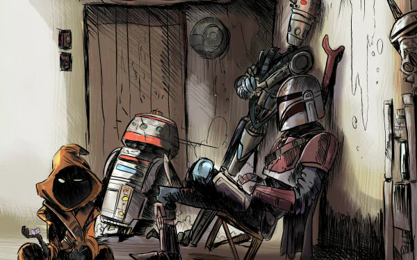 IG-11 (Star Wars) Star Wars The Mandalorian (Character) TV Show The Mandalorian (TV Show) HD Desktop Wallpaper | Background Image