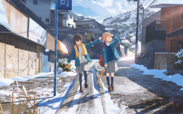Anime Original Snow HD Wallpaper | Background Image