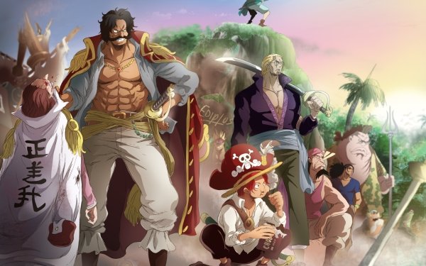 Anime One Piece Gol D. Roger Silvers Rayleigh Shanks Buggy Crocus Scopper Gaban Seagull HD Wallpaper | Background Image