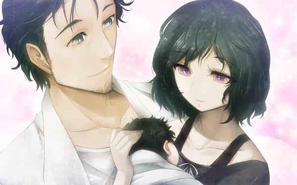 Ruka Urushibara Rintaro Okabe Anime Steins;Gate HD Desktop Wallpaper | Background Image