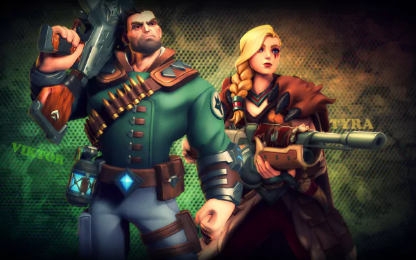 Tyra (Paladins) Viktor (Paladins) video game Paladins HD Desktop Wallpaper | Background Image