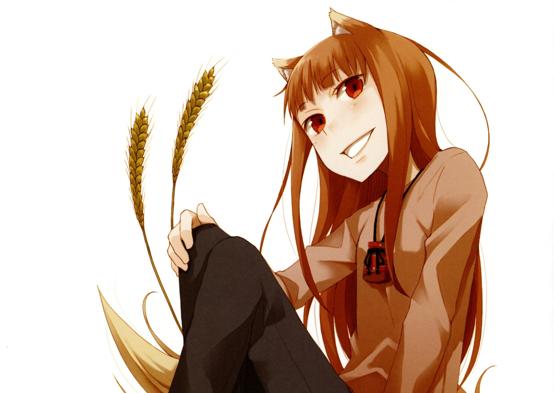 minimalist anime wallpaper spice and wolf