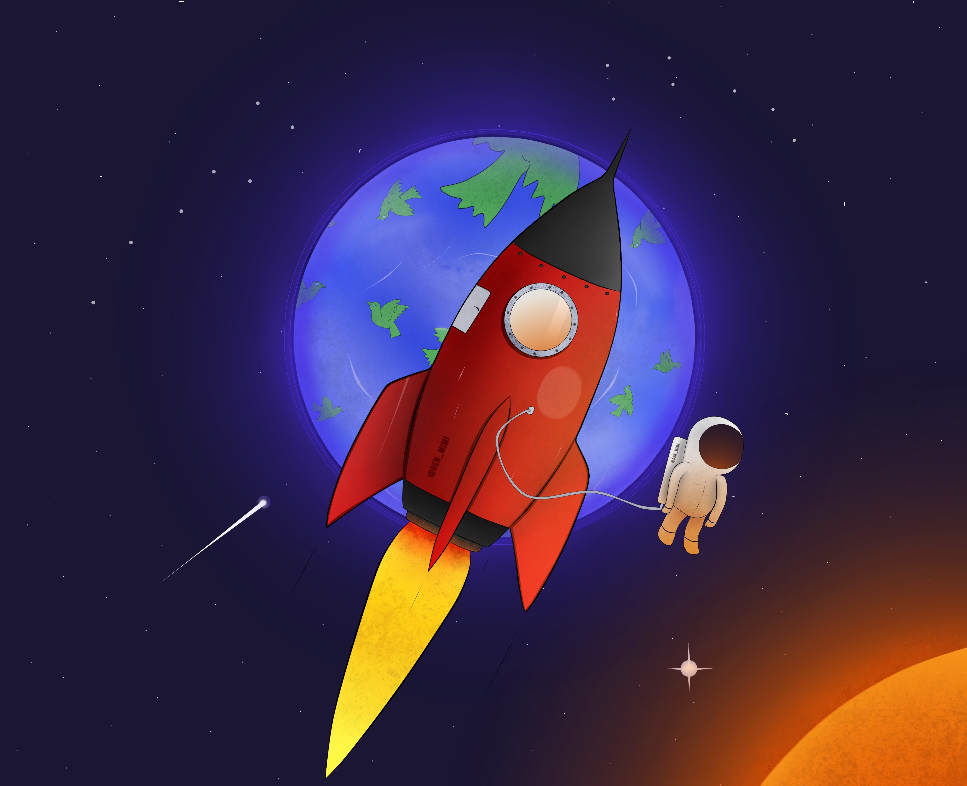 rocket space hd desktop backgrounds