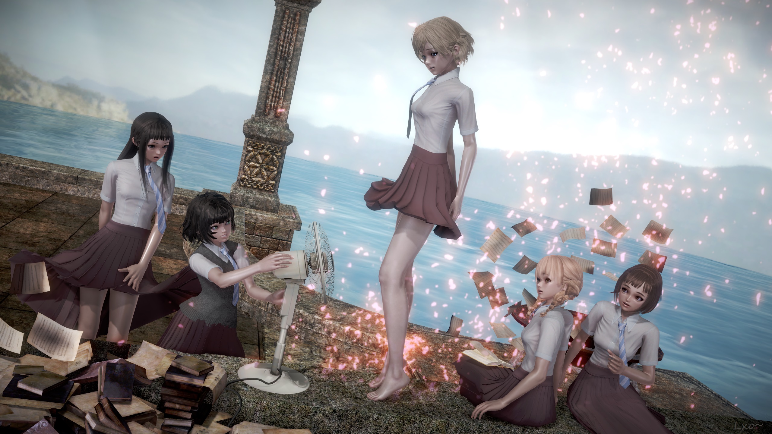 Anime Maidens of the Savage Season HD Wallpaper | Background Image