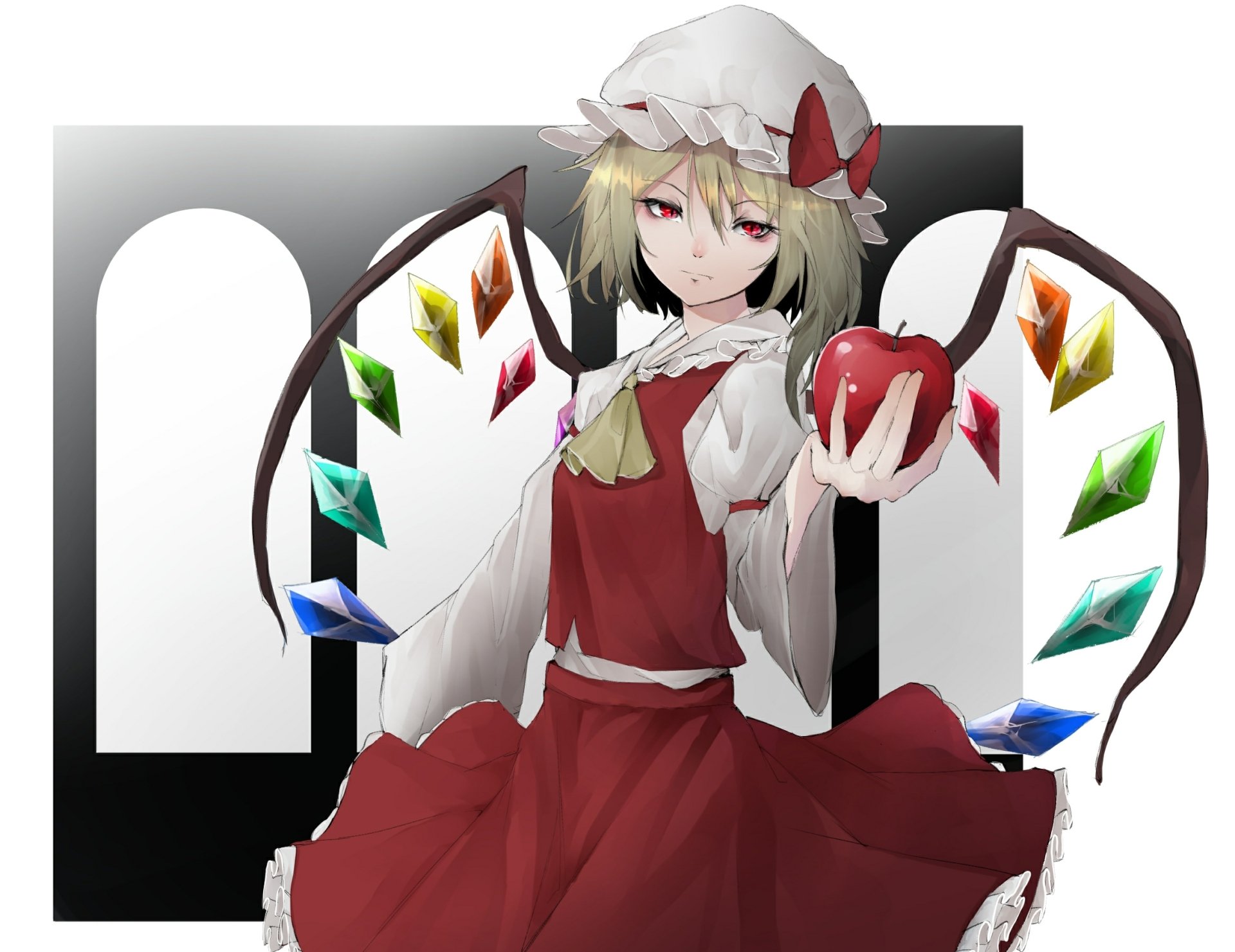 Download Flandre Scarlet Anime Touhou HD Wallpaper by 飛者