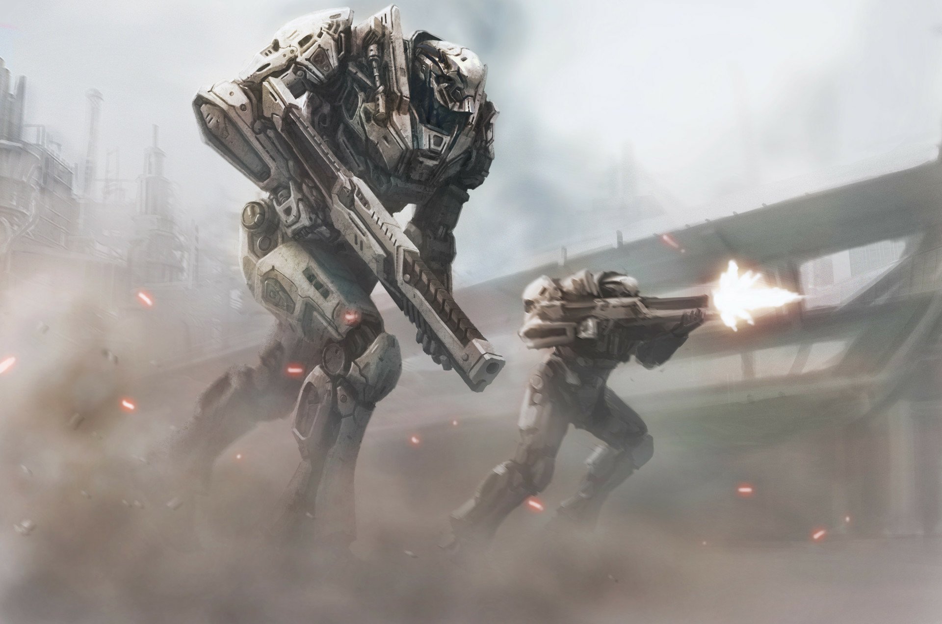 Download Robot Sci Fi Warrior HD Wallpaper by sai foubalana