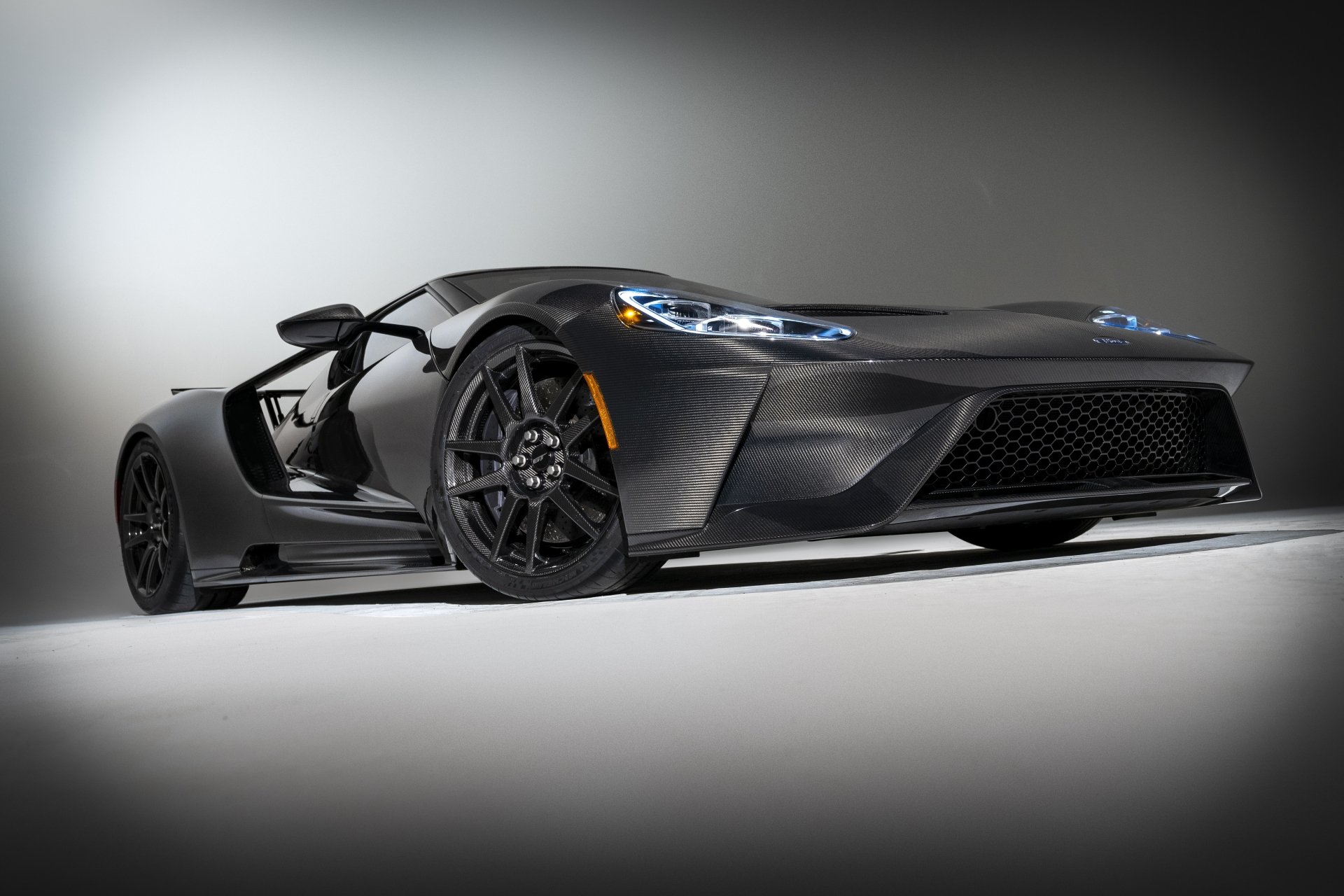 Download Supercar Black Car Car Ford Vehicle Ford GT 4k Ultra HD Wallpaper