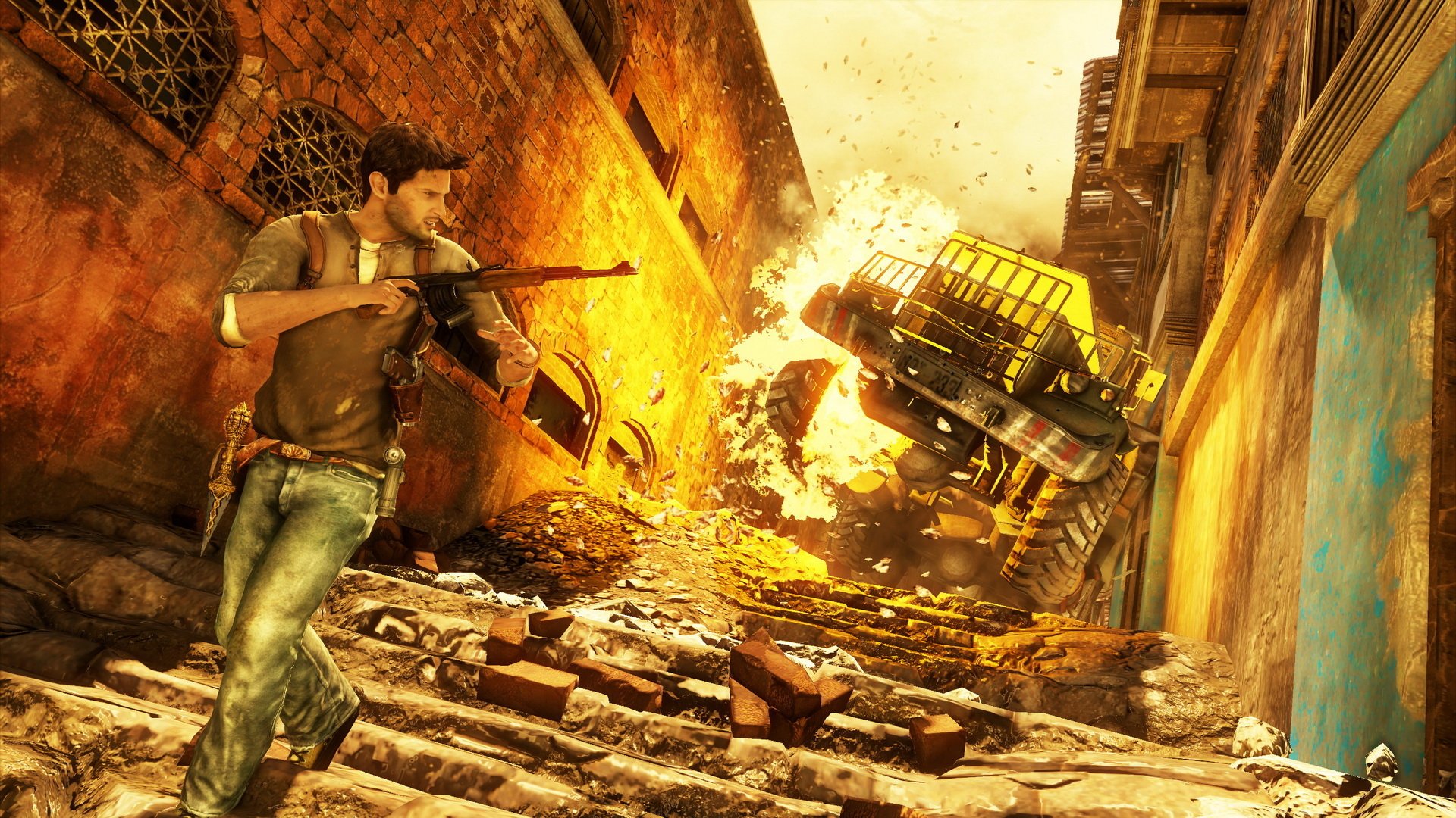 Download Nathan Drake Video Game Uncharted 2: Among Thieves HD Wallpaper