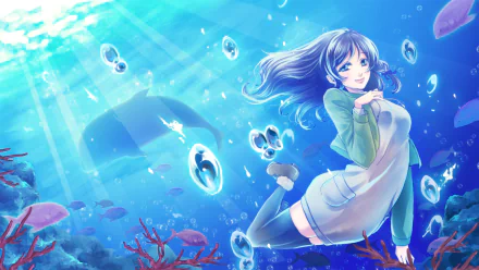 Chisaki Hiradaira Anime Nagi no Asukara HD Desktop Wallpaper | Background Image
