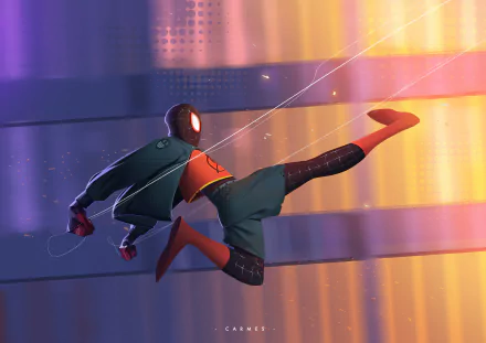 Miles Morales spider man movie Spider-Man: Into The Spider-Verse HD Desktop Wallpaper | Background Image
