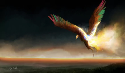 bird fantasy phoenix HD Desktop Wallpaper | Background Image