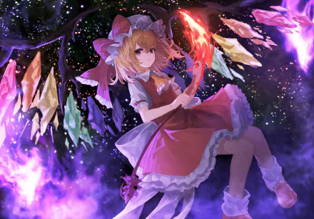 Flandre Scarlet Anime Touhou HD Desktop Wallpaper | Background Image