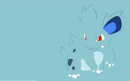 minimalist Nidorina (Pokémon) Anime Pokemon minimalist anime HD Desktop Wallpaper | Background Image