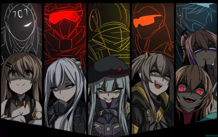 HK416 (Girls Frontline) gesugao Vigil (Tom Clancy's Rainbow Six: Siege) Pulse (Tom Clancy's Rainbow Six: Siege) Maverick (Tom Clancy's Rainbow Six: Siege) Jager (Tom Clancy's Rainbow Six: Siege) Fuze (Tom Clancy's Rainbow Six: Siege) M4 Sopmod II (Girls Frontline) ST AR-15 (Girls Frontline) UMP45 (Girls Frontline) AK-12 (Girls Frontline) video game crossover HD Desktop Wallpaper | Background Image