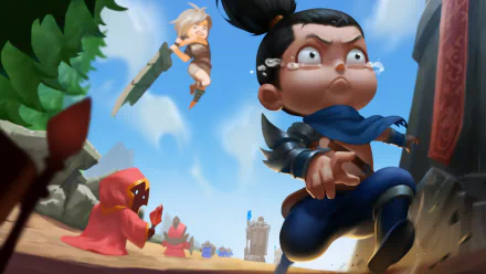 Riven (League Of Legends) Yasuo (League Of Legends) video game League Of Legends HD Desktop Wallpaper | Background Image