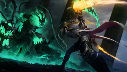 Thresh (League Of Legends) Lucian (League Of Legends) video game League Of Legends HD Desktop Wallpaper | Background Image