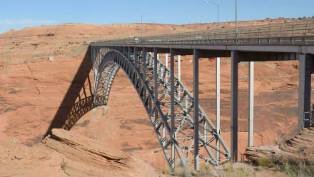  387 m Steel Arch Bridge in Coconino County, Arizona