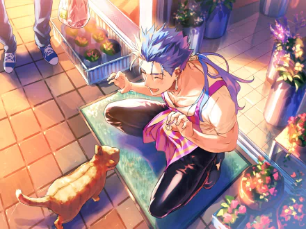 Lancer (Fate/Stay Night) Cu Chulainn Anime Fate/Stay Night HD Desktop Wallpaper | Background Image