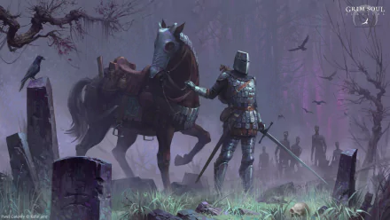 knight horse video game Grim Soul HD Desktop Wallpaper | Background Image
