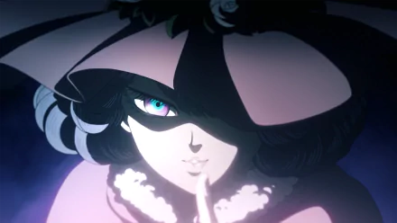 HD desktop wallpaper featuring Dorothy Unsworth from the anime Black Clover, characterized by her distinct hat and mysterious expression.