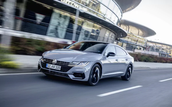silver car compact car car Volkswagen vehicle Volkswagen Arteon R-Line HD Desktop Wallpaper | Background Image